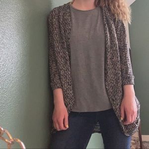 Black and White cocoon Cardigan